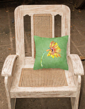 Load image into Gallery viewer, Gerber Daisy Orange   Canvas Throw Pillow - 14x14 Decorative Pillow – Art for Your Home &amp; Patio