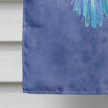 Load image into Gallery viewer, Butterfly on Slate Blue Flag Canvas House Size