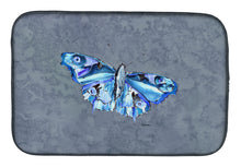 Load image into Gallery viewer, Butterfly on Gray Dish Drying Mat – Absorbent, Artistic Kitchen Essentials 8856DDM