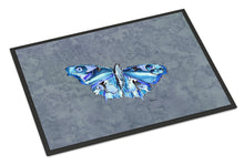 Load image into Gallery viewer, Butterfly on Gray Doormat - 24x36 Decorative Floor Mat – Indoor/Outdoor Rug