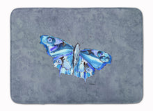 Load image into Gallery viewer, Butterfly on Gray Machine Washable Memory Foam Mat 8856RUG