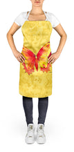 Load image into Gallery viewer, Butterfly on Yellow Apron – Artist-Designed Kitchen, BBQ &amp; Craft Apron