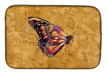 Load image into Gallery viewer, Butterfly on Gold Dish Drying Mat – Absorbent, Artistic Kitchen Essentials 8858DDM