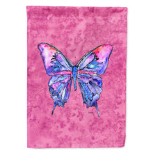 Load image into Gallery viewer, Butterfly on Pink Flag Canvas House Size