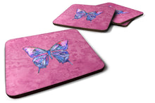 Load image into Gallery viewer, Butterfly on Pink Coasters - Set of 4 Lightweight Foam, Absorbent Drink Coasters