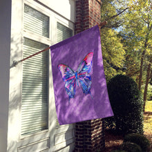 Load image into Gallery viewer, Butterfly on Purple Flag Canvas House Size