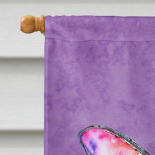 Load image into Gallery viewer, Butterfly on Purple Flag Canvas House Size