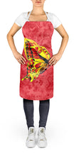 Load image into Gallery viewer, Butterfly on Red Apron – Artist-Designed Kitchen, BBQ &amp; Craft Apron