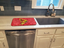 Load image into Gallery viewer, Butterfly on Red Dish Drying Mat – Absorbent, Artistic Kitchen Essentials 8862DDM