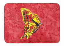 Load image into Gallery viewer, Butterfly on Red Machine Washable Memory Foam Mat 8862RUG