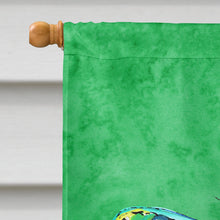 Load image into Gallery viewer, Butterfly Green on Green Flag Canvas House Size