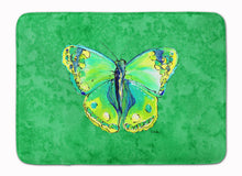 Load image into Gallery viewer, Butterfly Green on Green Machine Washable Memory Foam Mat 8863RUG