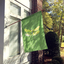Load image into Gallery viewer, Dragonfly on Avacado Flag Canvas House Size