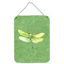 Load image into Gallery viewer, Dragonfly on Avacado Aluminium Metal Wall or Door Hanging Prints