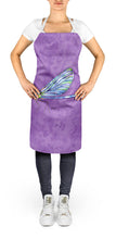 Load image into Gallery viewer, Dragonfly on Purple Apron – Artist-Designed Kitchen, BBQ &amp; Craft Apron