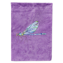 Load image into Gallery viewer, Dragonfly on Purple Flag Canvas House Size