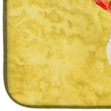Load image into Gallery viewer, Dragonfly on Yellow Dish Drying Mat – Absorbent, Artistic Kitchen Essentials 8866DDM