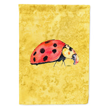 Load image into Gallery viewer, Lady Bug on Yellow Flag Canvas House Size