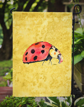 Load image into Gallery viewer, Lady Bug on Yellow Garden Flag – Decorative Outdoor Yard Flag