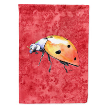 Load image into Gallery viewer, Lady Bug on Red Flag Canvas House Size