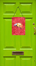 Load image into Gallery viewer, Lady Bug on Red Aluminium Metal Wall or Door Hanging Prints