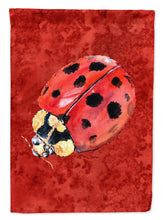 Load image into Gallery viewer, Lady Bug on Deep Red Garden Flag – Decorative Outdoor Yard Flag