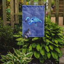 Load image into Gallery viewer, Flamingo On Slate Blue Garden Flag – Decorative Outdoor Yard Flag