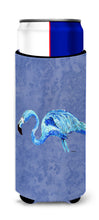 Load image into Gallery viewer, Flamingo On Slate Blue Slim Can Hugger – Fun &amp; Functional Drink Coolers 8873MUK