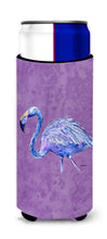 Load image into Gallery viewer, Flamingo on Purple Slim Can Hugger – Fun &amp; Functional Drink Coolers 8874MUK
