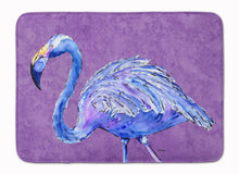 Load image into Gallery viewer, Flamingo on Purple Machine Washable Memory Foam Mat 8874RUG