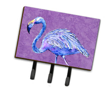 Load image into Gallery viewer, Flamingo on Purple Leash or Key Holder