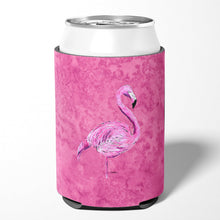 Load image into Gallery viewer, Flamingo on Pink Can or Bottle Beverage Insulator Hugger
