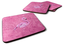 Load image into Gallery viewer, Flamingo on Pink Coasters - Set of 4 Lightweight Foam, Absorbent Drink Coasters