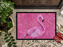 Load image into Gallery viewer, Flamingo on Pink Doormat - 24x36 Decorative Floor Mat – Indoor/Outdoor Rug