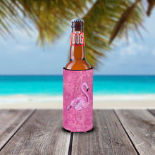 Load image into Gallery viewer, Flamingo on Pink Slim Can Hugger – Fun &amp; Functional Drink Coolers 8875MUK