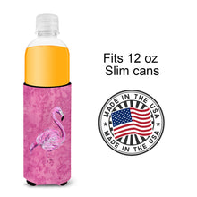 Load image into Gallery viewer, Flamingo on Pink Slim Can Hugger – Fun &amp; Functional Drink Coolers 8875MUK