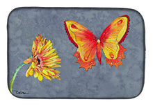 Load image into Gallery viewer, Gerber Daisy and Buttefly Dish Drying Mat – Absorbent, Artistic Kitchen Essentials 8877DDM