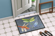 Load image into Gallery viewer, Dragonfly Times Three Doormat - 24x36 Decorative Floor Mat – Indoor/Outdoor Rug