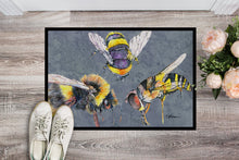 Load image into Gallery viewer, Bee Bees Times Three Doormat - 24x36 Decorative Floor Mat – Indoor/Outdoor Rug