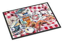 Load image into Gallery viewer, Blue Runner Gumbo Receipe Doormat - 24x36 Decorative Floor Mat – Indoor/Outdoor Rug