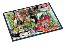 Load image into Gallery viewer, Wine Crab Shrimp and Oysters Doormat - 24x36 Decorative Floor Mat – Indoor/Outdoor Rug