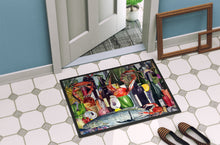 Load image into Gallery viewer, Wine and Speckled Trout Doormat - 24x36 Decorative Floor Mat – Indoor/Outdoor Rug