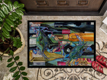 Load image into Gallery viewer, Blue Crabby Wine Bottles Doormat - 24x36 Decorative Floor Mat – Indoor/Outdoor Rug