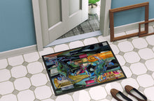 Load image into Gallery viewer, Blue Crabby Wine Bottles Doormat - 24x36 Decorative Floor Mat – Indoor/Outdoor Rug
