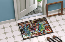 Load image into Gallery viewer, Blue Crabby New Orleans Beer Bottles Doormat - 24x36 Decorative Floor Mat – Indoor/Outdoor Rug