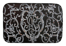 Load image into Gallery viewer, Ironwork Fence Dish Drying Mat – Absorbent, Artistic Kitchen Essentials 8927DDM