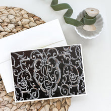 Load image into Gallery viewer, Ironwork Fence Greeting Cards -  Blank Note Cards – 8-Pack of Artist-Designed Cards with Envelopes