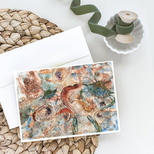 Load image into Gallery viewer, Crabs, Shrimp and Oysters on the loose Greeting Cards -  Blank Note Cards – 8-Pack of Artist-Designed Cards with Envelopes