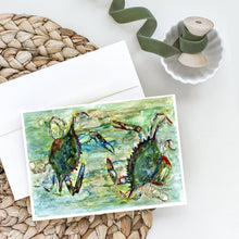 Load image into Gallery viewer, Blue Crab Standoff Greeting Cards -  Blank Note Cards – 8-Pack of Artist-Designed Cards with Envelopes