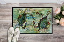 Load image into Gallery viewer, Blue Crab Standoff Doormat - 24x36 Decorative Floor Mat – Indoor/Outdoor Rug